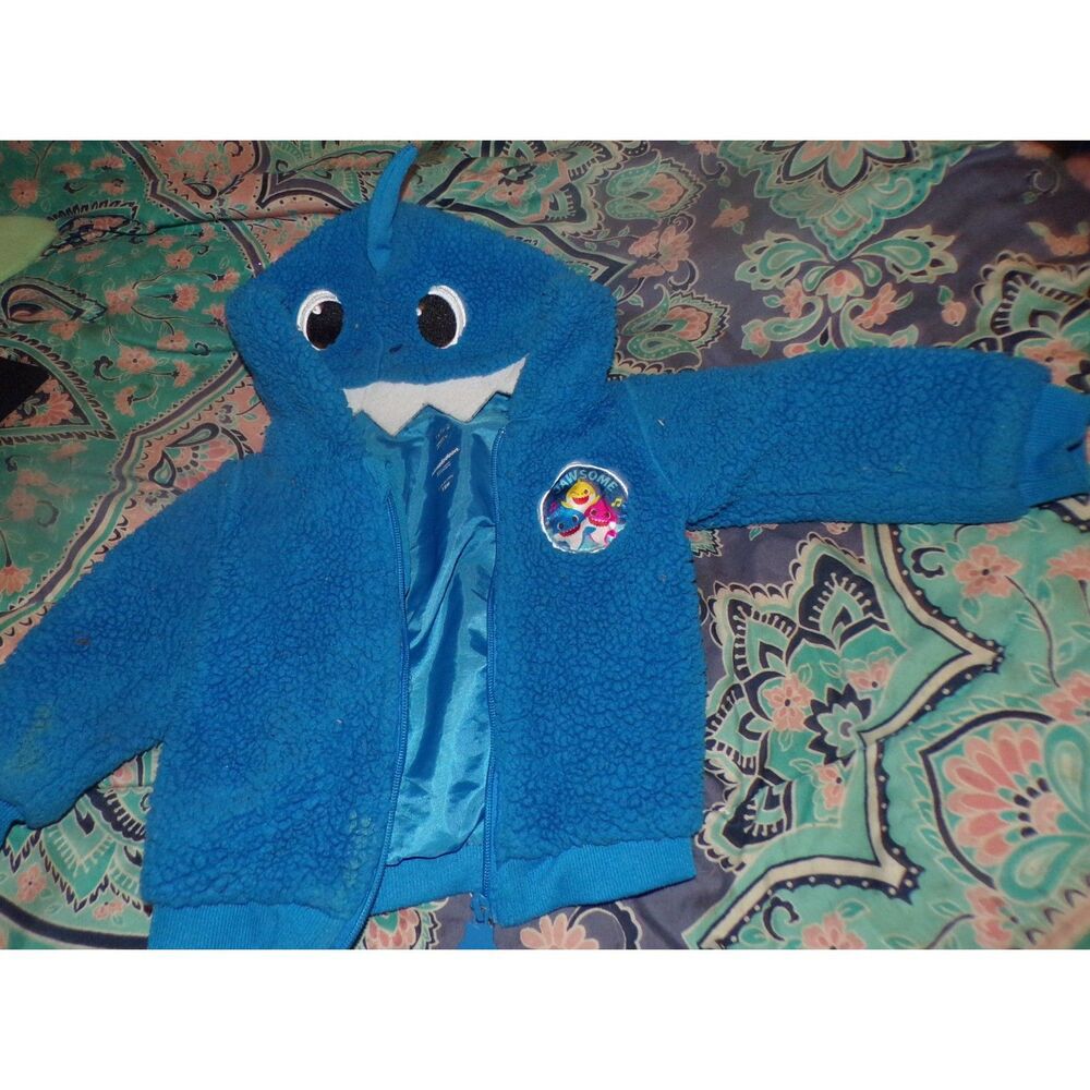 Baby Shark   Hoodie Jacket Baby Size 12 Month   Costume Hood